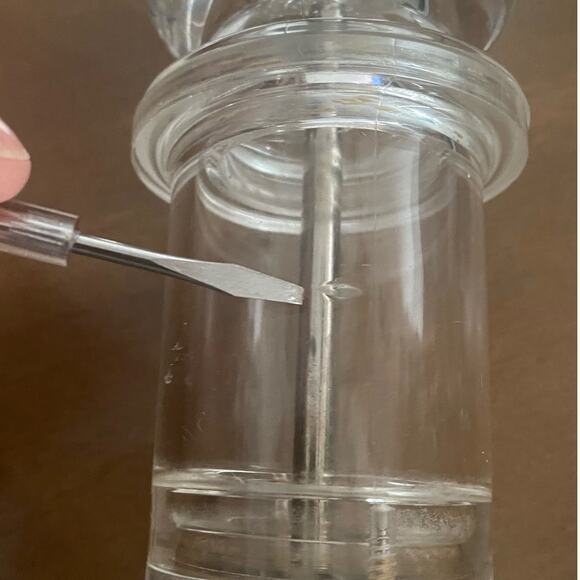 Peugeot France Salt Pepper Mill 5” Clear Lucite Acrylic Grinder MCM Modern Retro - Picture 5 of 8